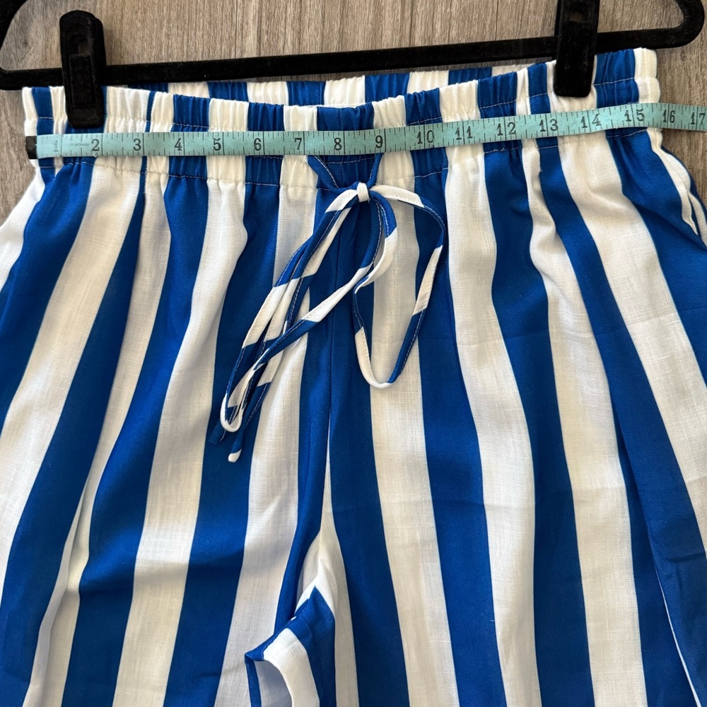 Urban Daizy Blue and White Striped Pants NWT - Picture 7 of 13